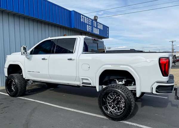 Street to Sand Offroad and Performance Lifted Trucks White GMC
